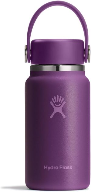 Hydro Flask Micro Bottle - Insulated Mini Leak Proof Flask for Purse or Pocket in 6.7 Oz Harbor Blue